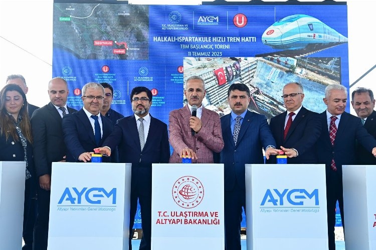 Tünel çalışmalarına Bakan Uraloğlu start verdi